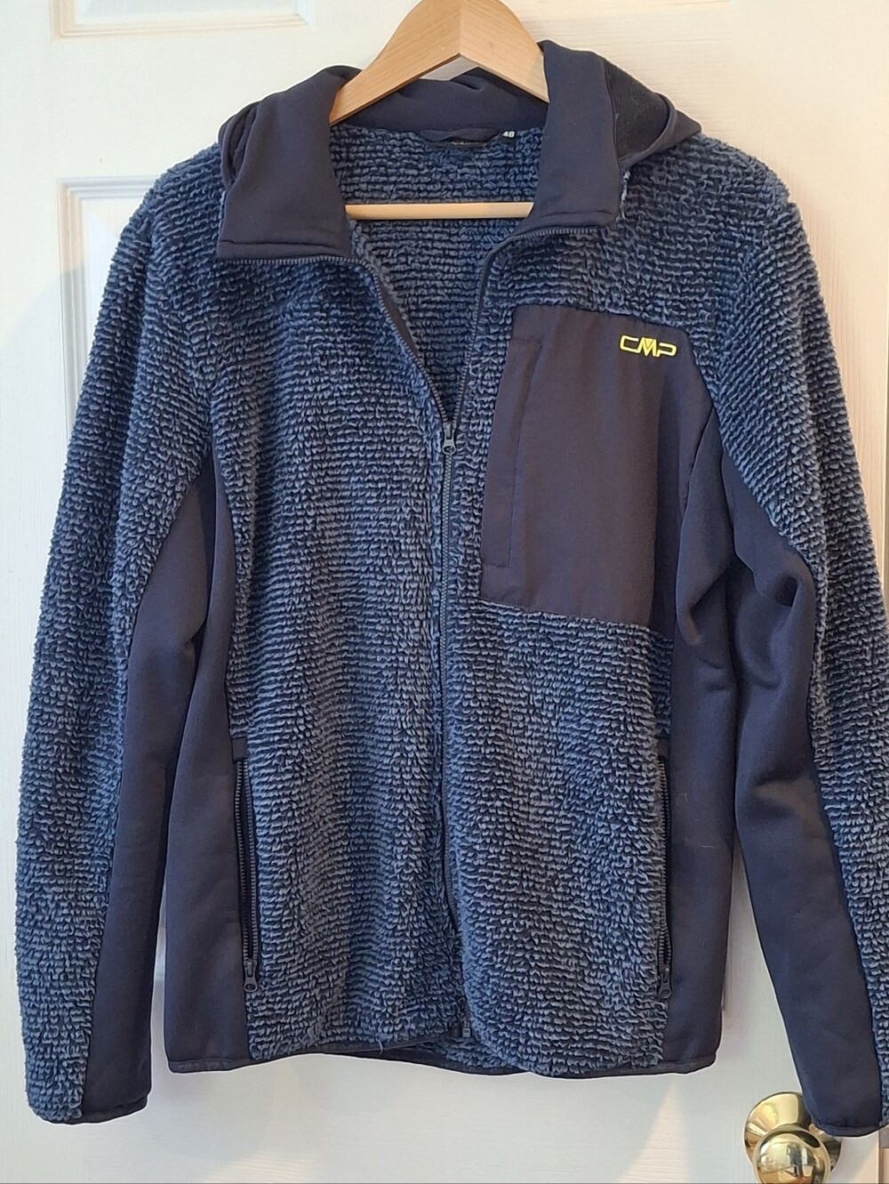 CMP Mens Highloft Hooded Jacket Unlimitech Sz 48 (S) ITALIAN High Pile Fleece